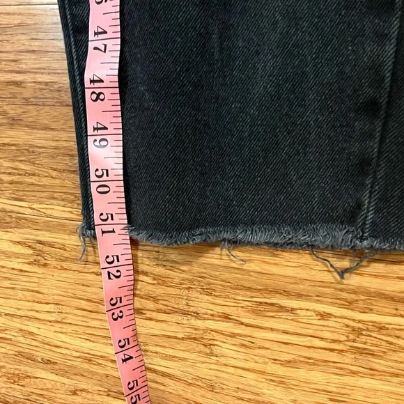 Zara Charcoal Black Denim Overalls w/ adjustable straps and pockets. Size Large - Picture 12 of 14